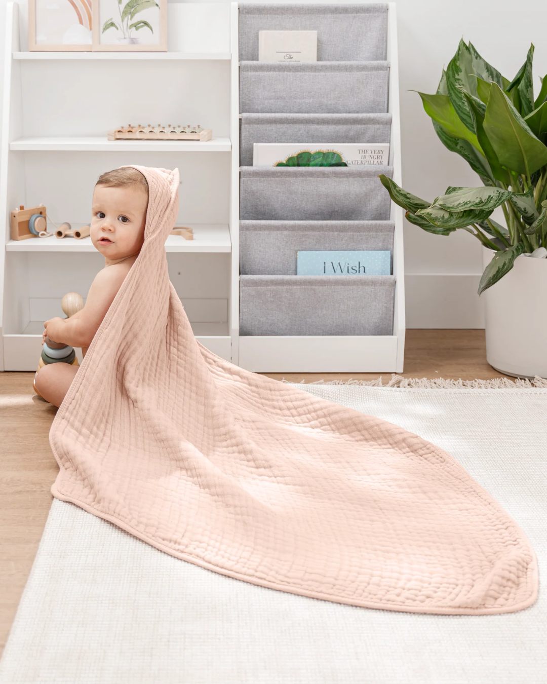 TOALLAS MUSELINA 2PZS ROSA COMFYCUBS