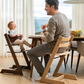 SILLA STOKKE TRIPP TRAPP CAFÉ OSCURO COJIN Y BANDEJA