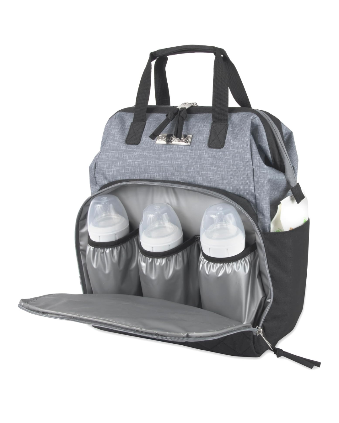 PAÑALERA BABAY ESSENTIAL NEGRA GRIS