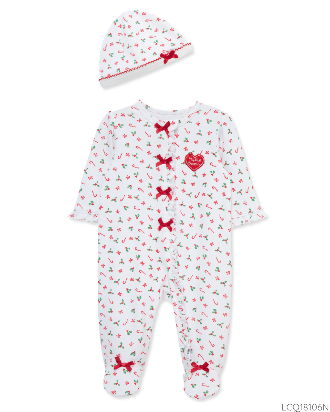 PIJAMA 1ST CHRISTMAS BLANCA CORAZON