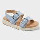 SANDALIAS AZULES FLORES