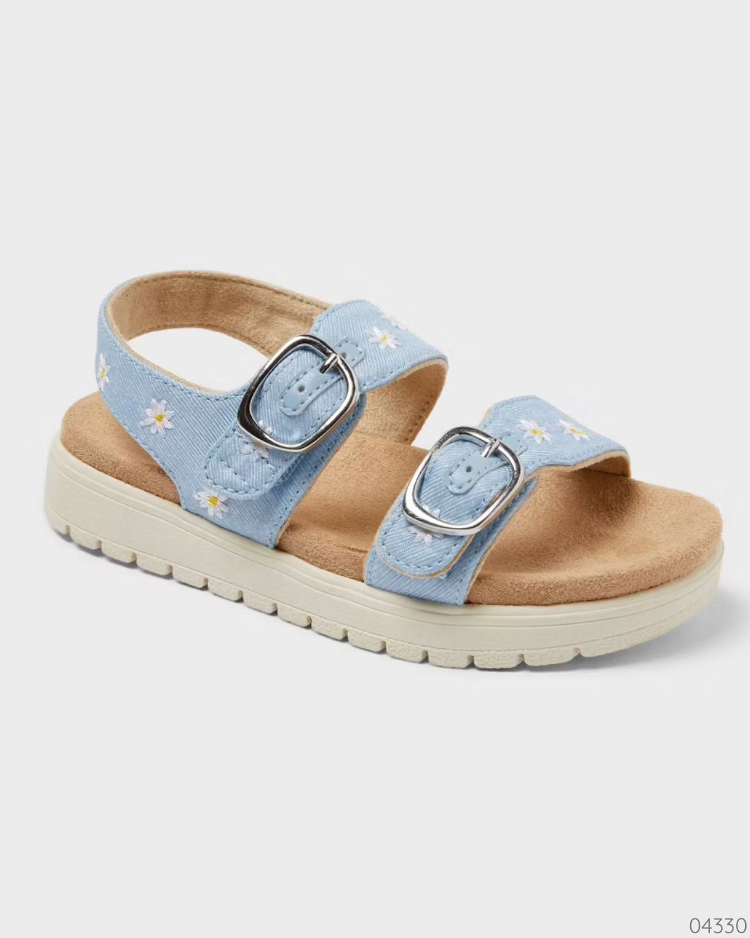 SANDALIAS AZULES FLORES
