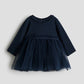 VESTIDO AZUL FALDA TUL H&M