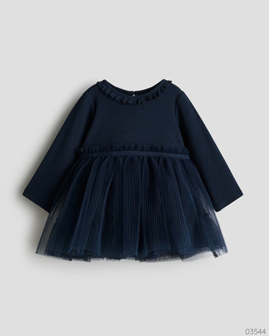 VESTIDO AZUL FALDA TUL H&M