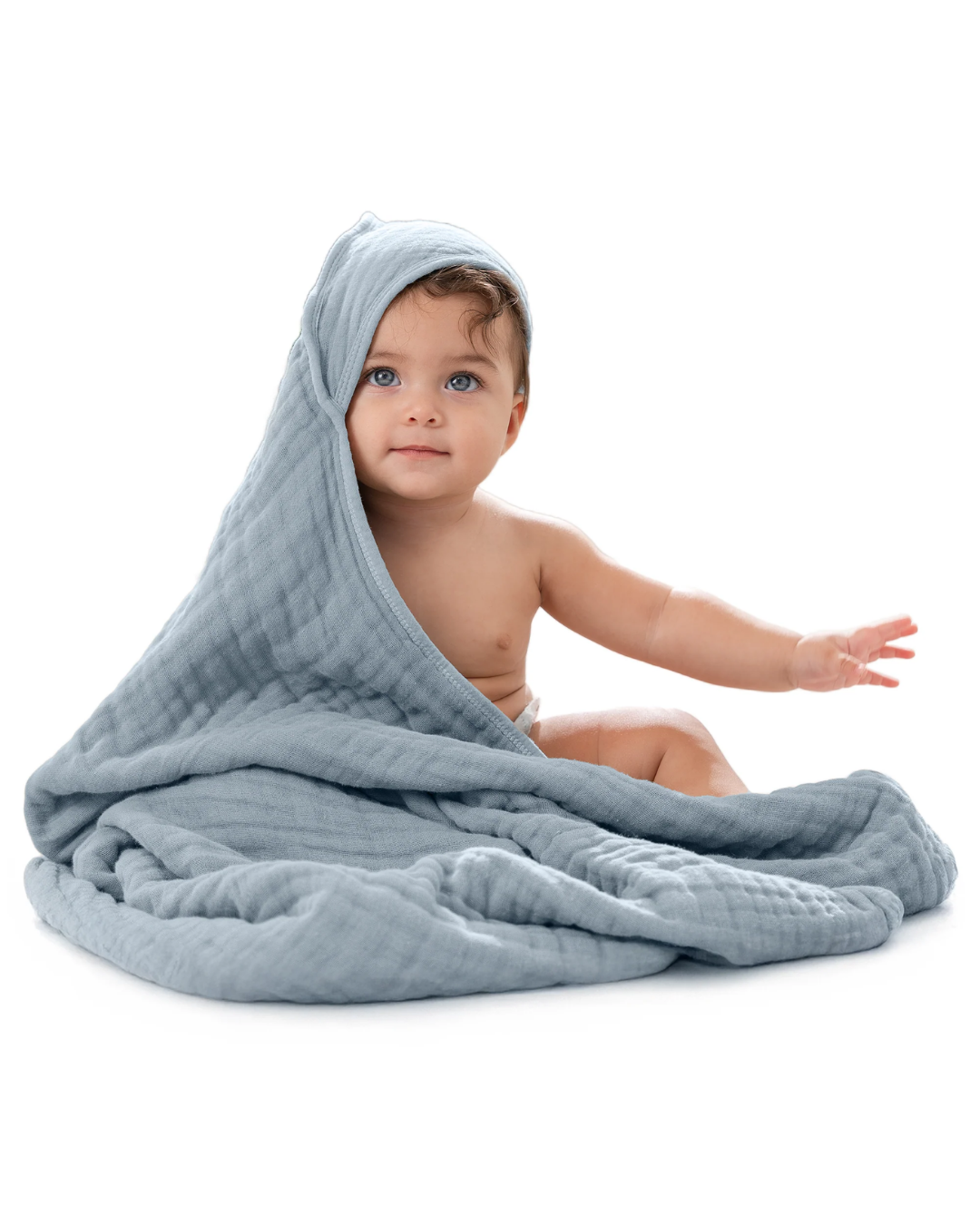 TOALLAS MUSELINA 2PZS AZUL COMFYCUBS