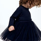 VESTIDO AZUL FALDA TUL H&M