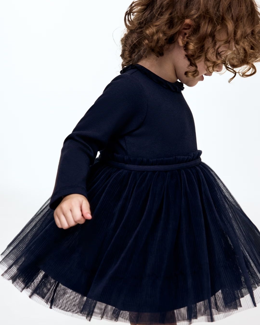 VESTIDO AZUL FALDA TUL H&M