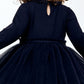 VESTIDO AZUL FALDA TUL H&M