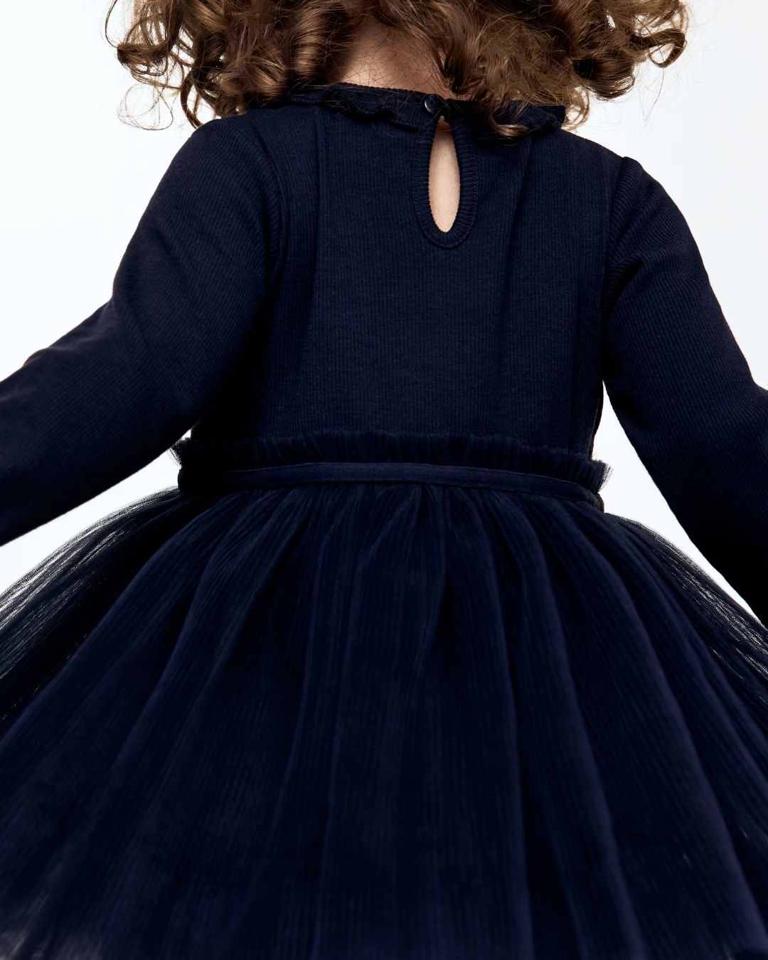 VESTIDO AZUL FALDA TUL H&M