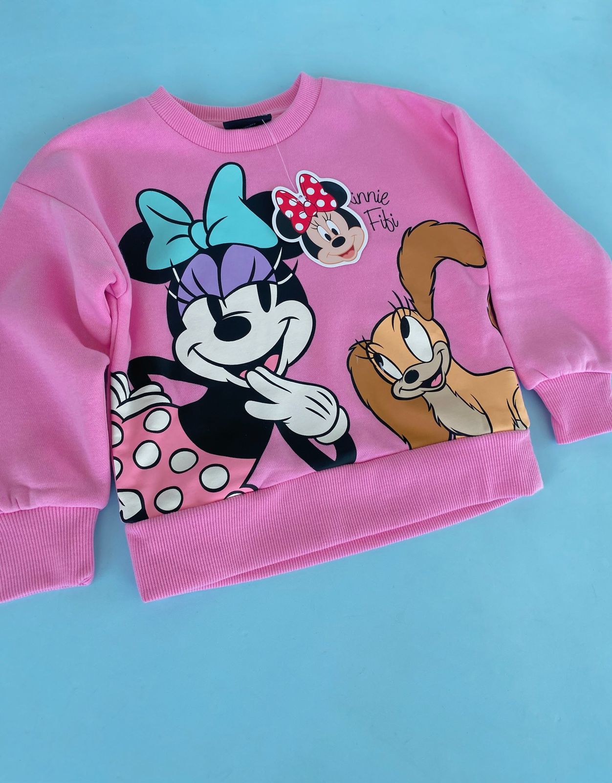 SUETER ROSADO MINNIE Y FIFI