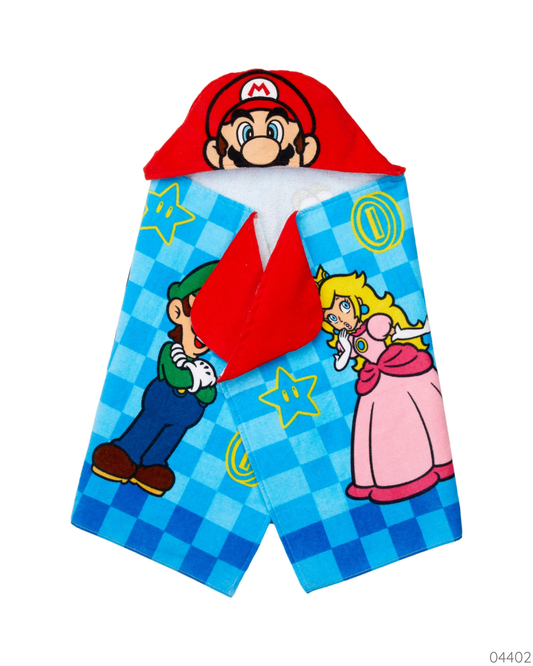 TOALLA CAPUCHA MARIO BROS 24X50IN