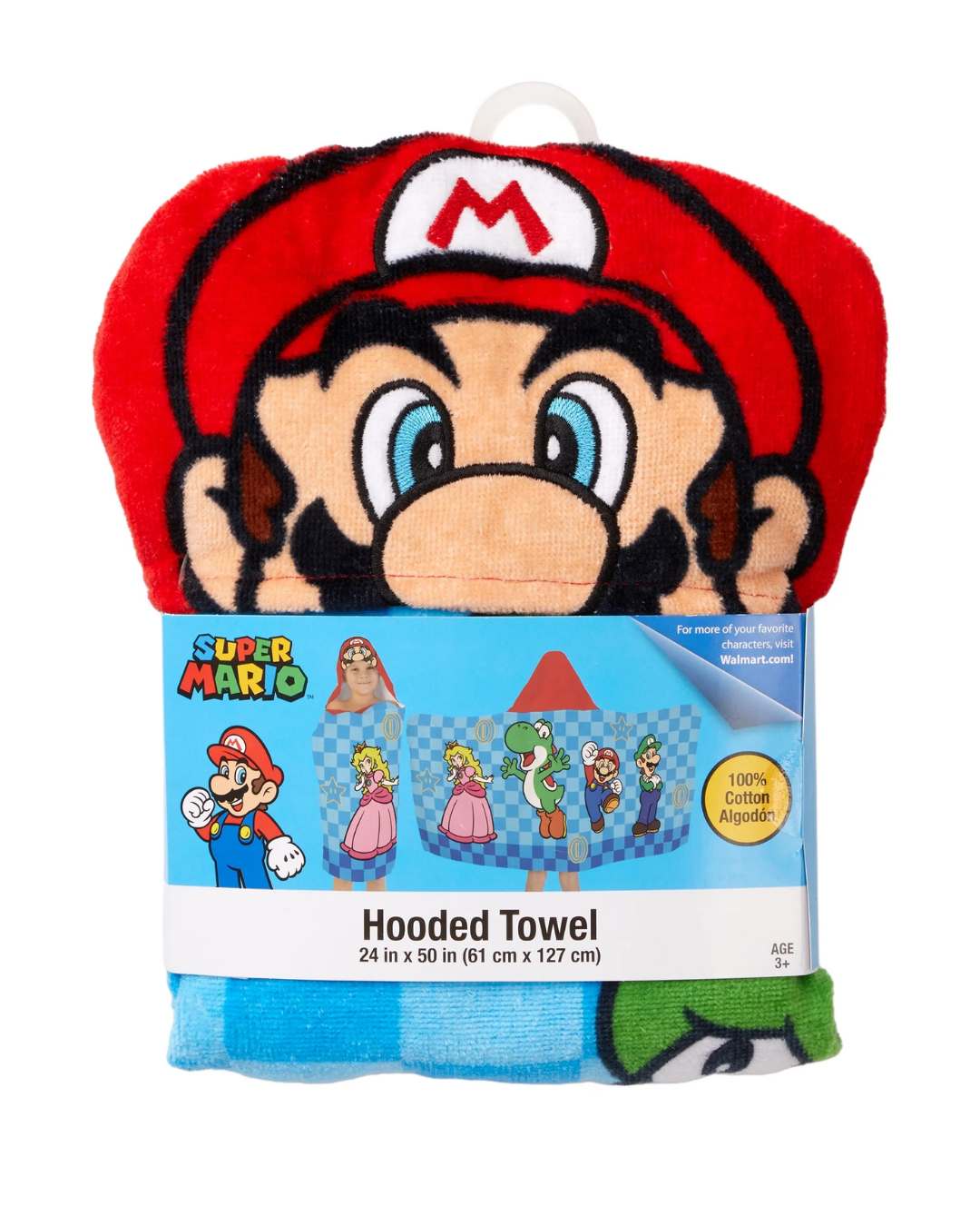 TOALLA CAPUCHA MARIO BROS 24X50IN