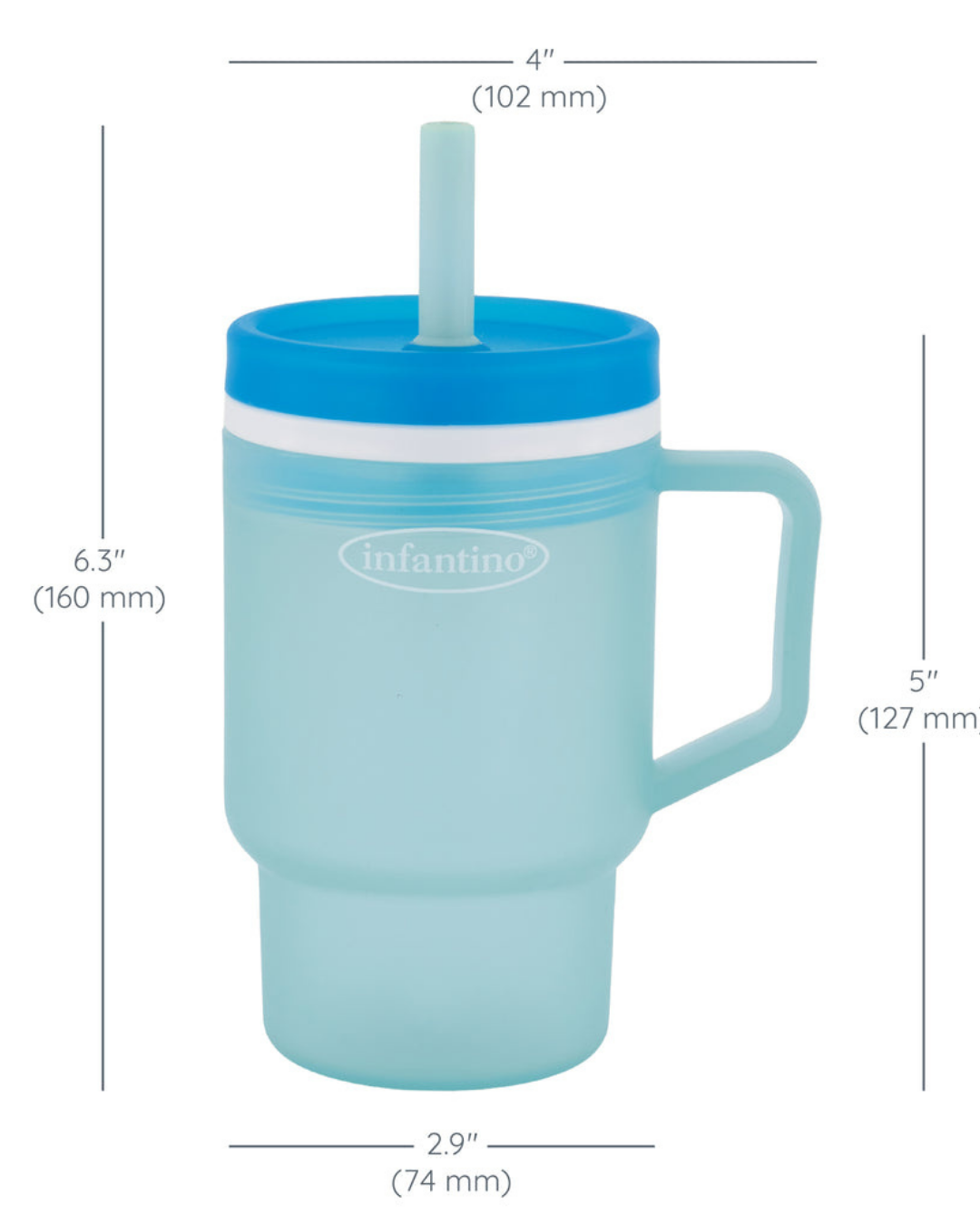 VASO MY 1ST TUMBLER PLASTICO RIGIDO 10 OZ AZUL