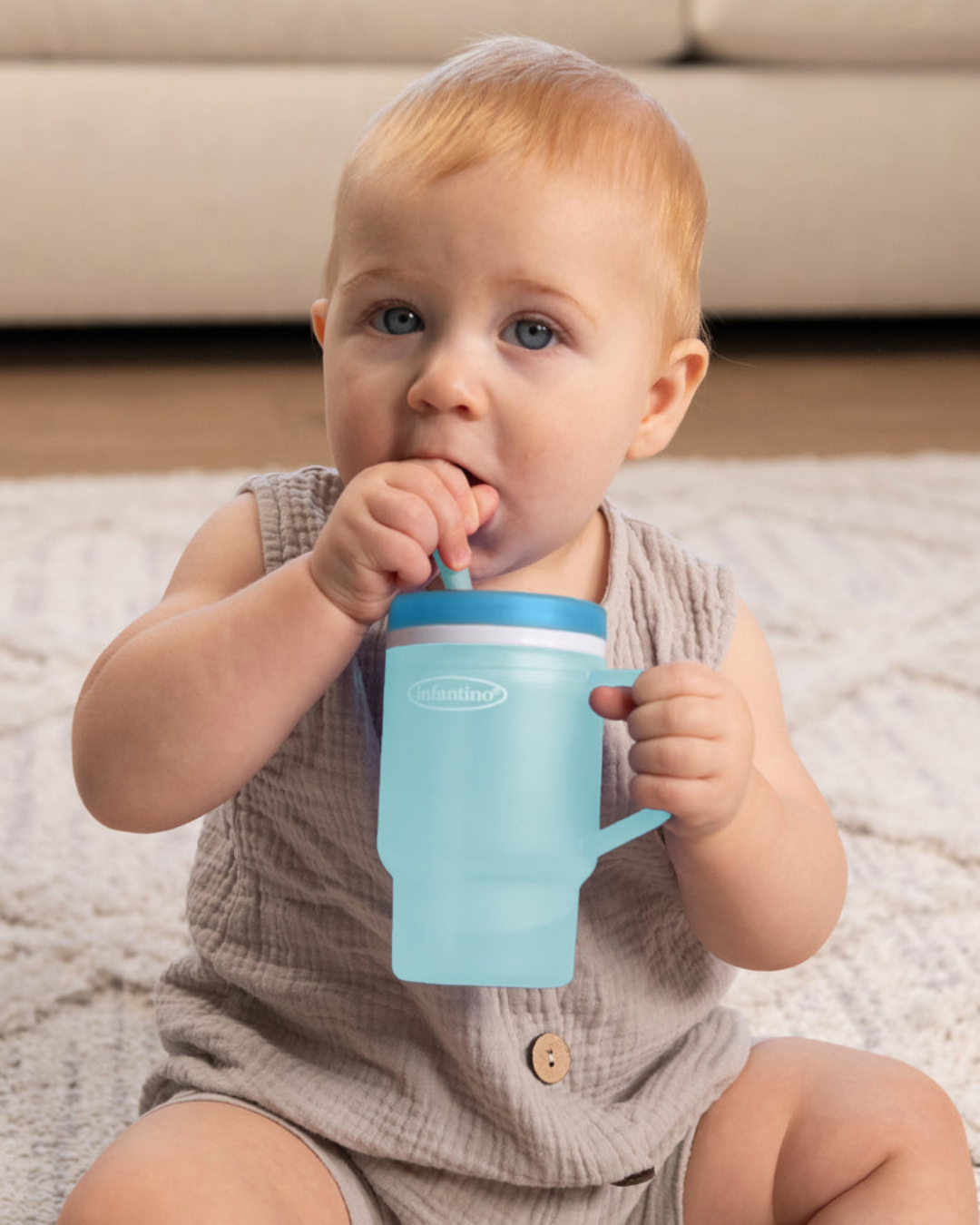 VASO MY 1ST TUMBLER PLASTICO RIGIDO 10 OZ AZUL