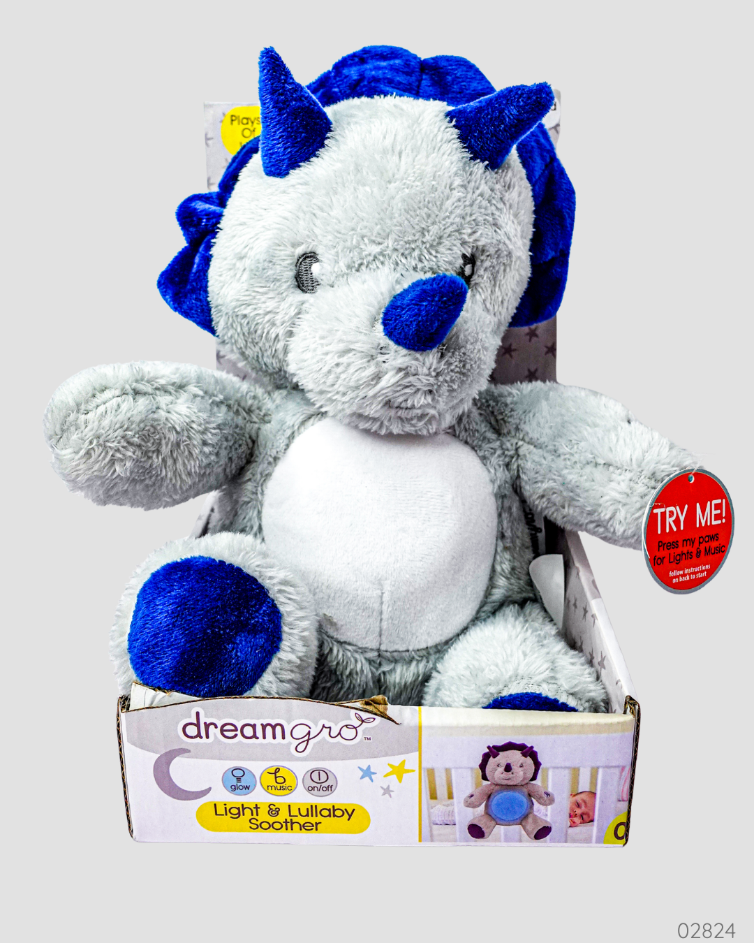 PELUCHE CON SONIDO Y LUZ RINO