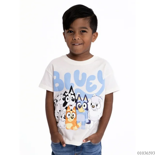 CAMISA DE BLUEY BLANCA UNISEX