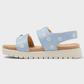 SANDALIAS AZULES FLORES