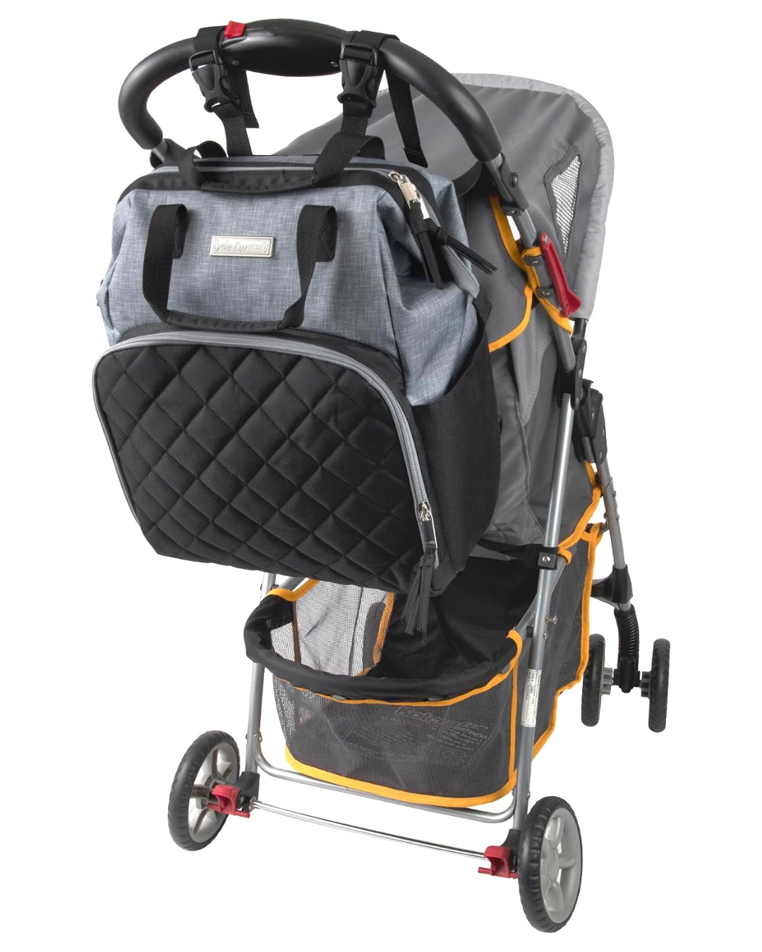 PAÑALERA BABAY ESSENTIAL NEGRA GRIS