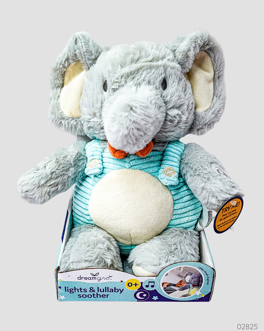 PELUCHE CON SONIDO Y LUZ ELEFANTE AZUL