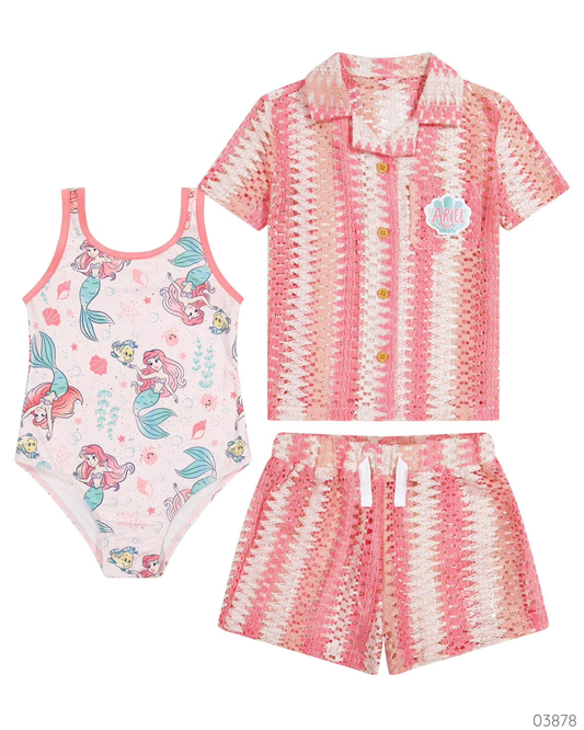 SET TRAJE BAÑO ARIEL COLORES