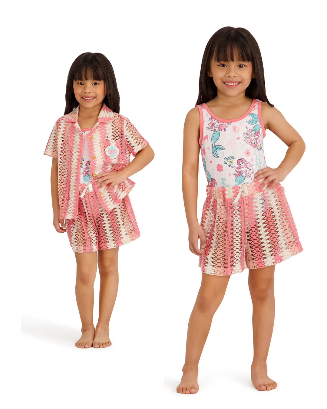 SET TRAJE BAÑO ARIEL COLORES