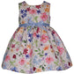 VESTIDO FLOREADO CHALECO AZUL