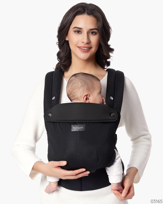 PORTA BEBE ERGONOMIC MALLA TRANSPIRABLE NEGRO