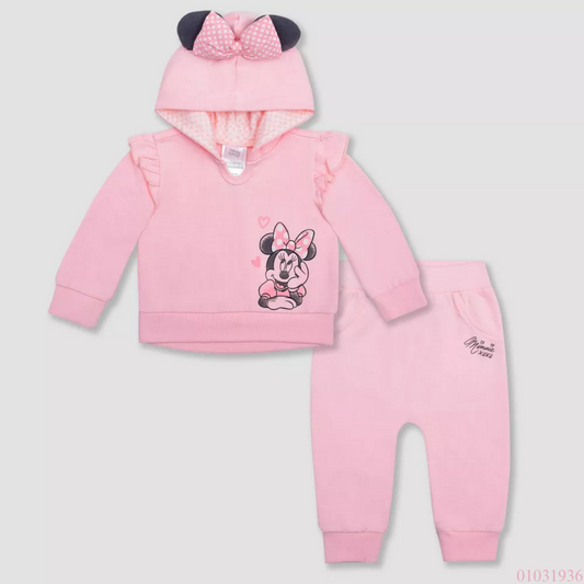 TRAJE MINNIE HODDIE ROSADO