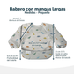 BABERO DE ALIMENTACION DINOS CON MANGA