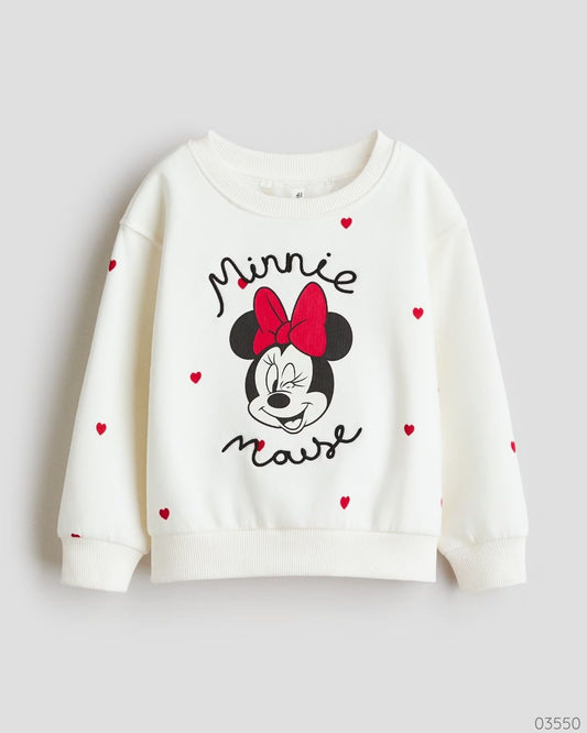 SUETER HM MINNIE MOUSE BLANCO ROJO