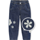 PANTALON BARREL FLORES BORDADAS OLD NAVY
