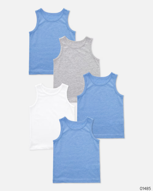SET CAMISA MANGA CORTA AZUL GRIS BLANCA