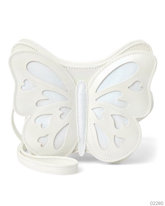 CARTERA DE MARIPOSA BLANCA