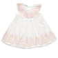 VESTIDO BLANCO ROSA ENCAJE