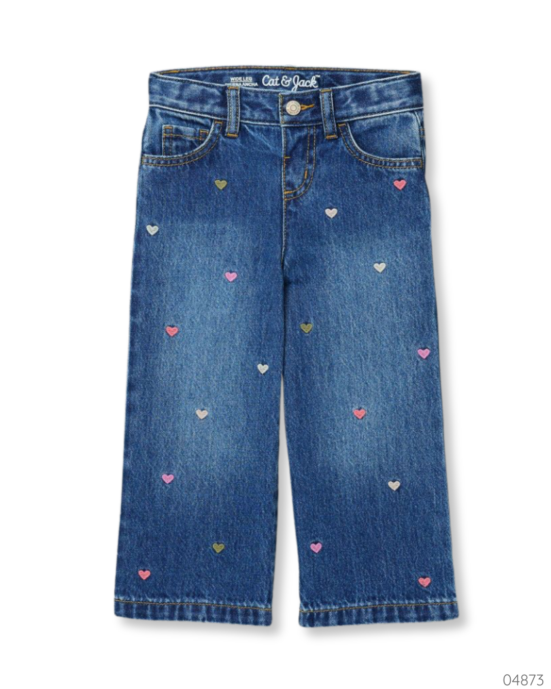 PANTALON CAT & JACK CORAZONES BORDADOS