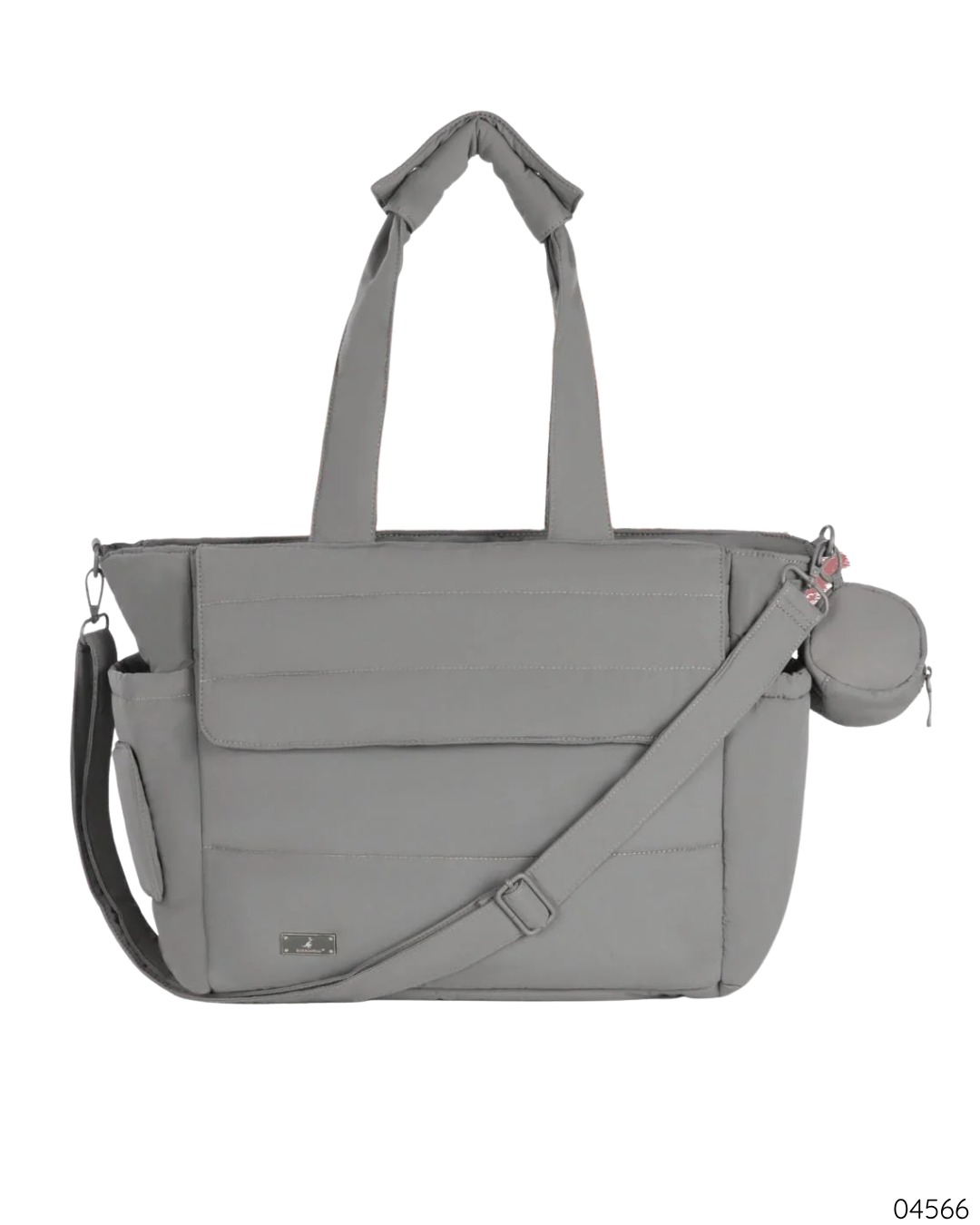 PAÑALERA BABBLERO PUFFER TOTE GRIS