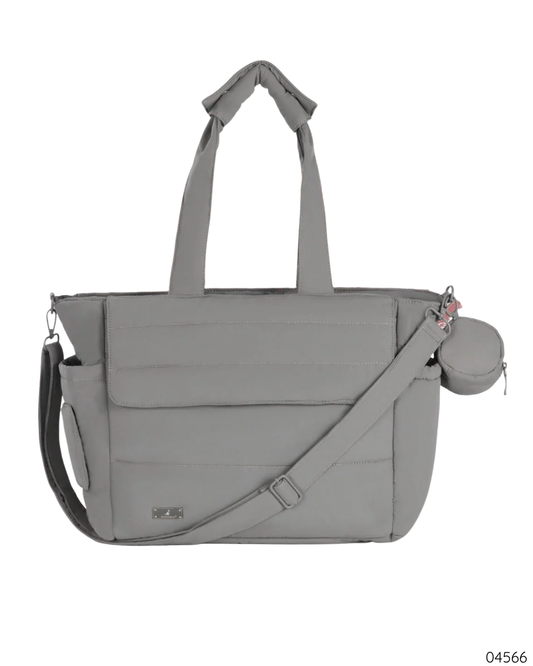 PAÑALERA BABBLERO PUFFER TOTE GRIS