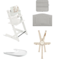 SILLA STOKKE TRIPP TRAPP BLANCA COJIN Y BANDEJA