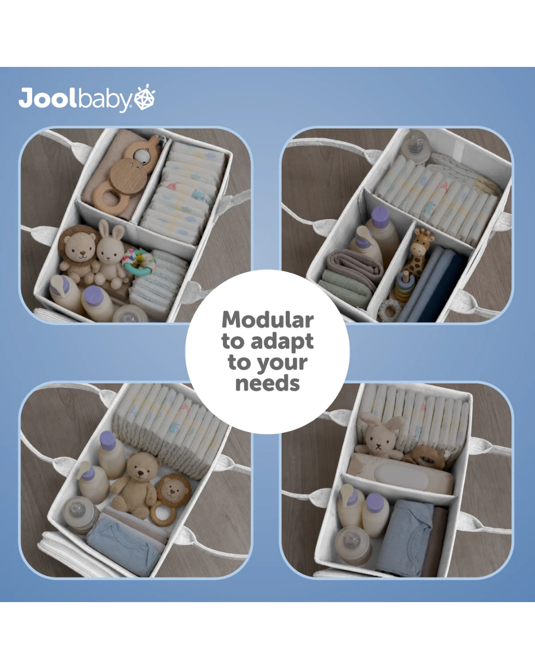 ORGANIZADOR PORTATIL BEIGE JOOL BABY
