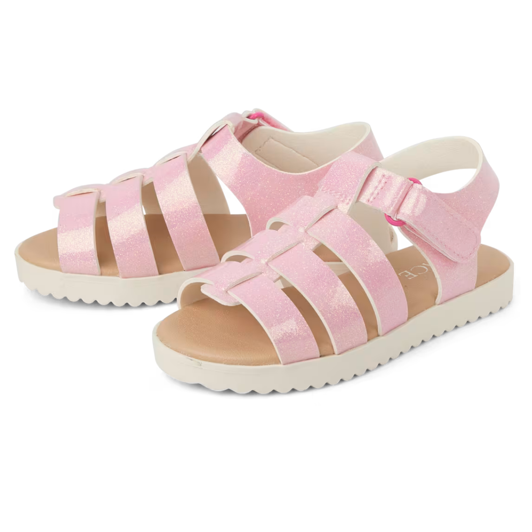 SANDALIAS PINK ESCARCHADA