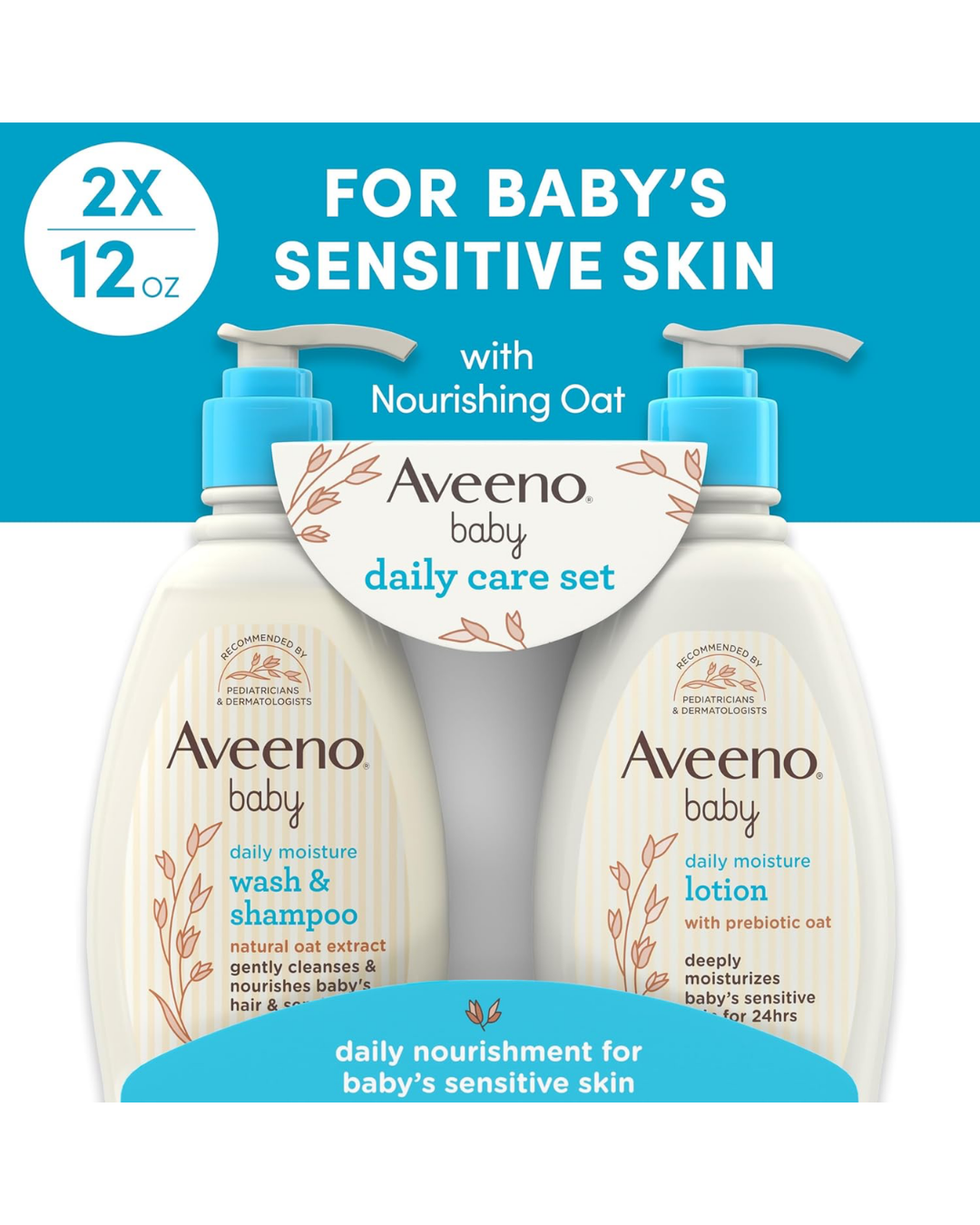SET AVEENO BABY WASH Y SHAMPOO