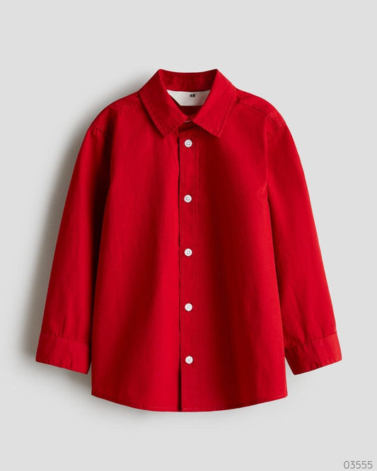 CAMISA ROJA H&M MANGALARGA FORMAL