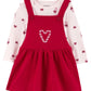 VESTIDO CARTERS 2PZS CORAZONES