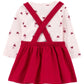 VESTIDO CARTERS 2PZS CORAZONES