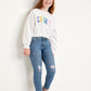 PANTALON JEAN OLD NAVY AZUL ROTO GIRL