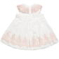 VESTIDO BLANCO ROSA ENCAJE