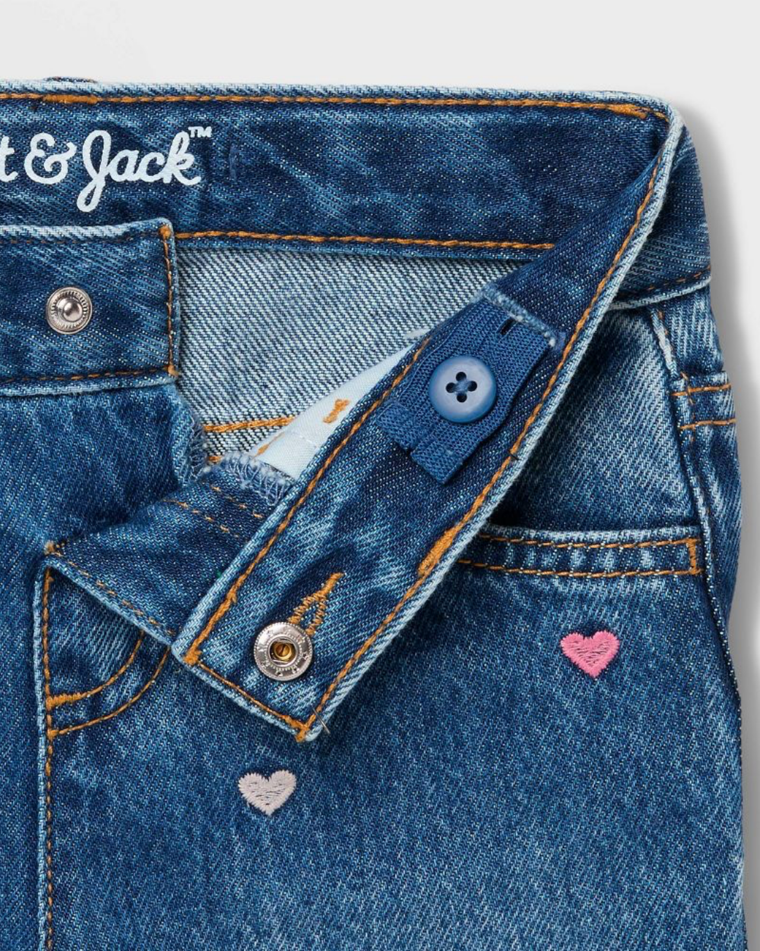 PANTALON CAT & JACK CORAZONES BORDADOS
