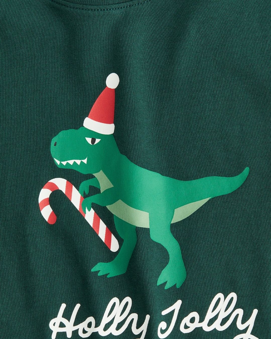 CAMISA VERDE H&M DINO NAVIDEÑO