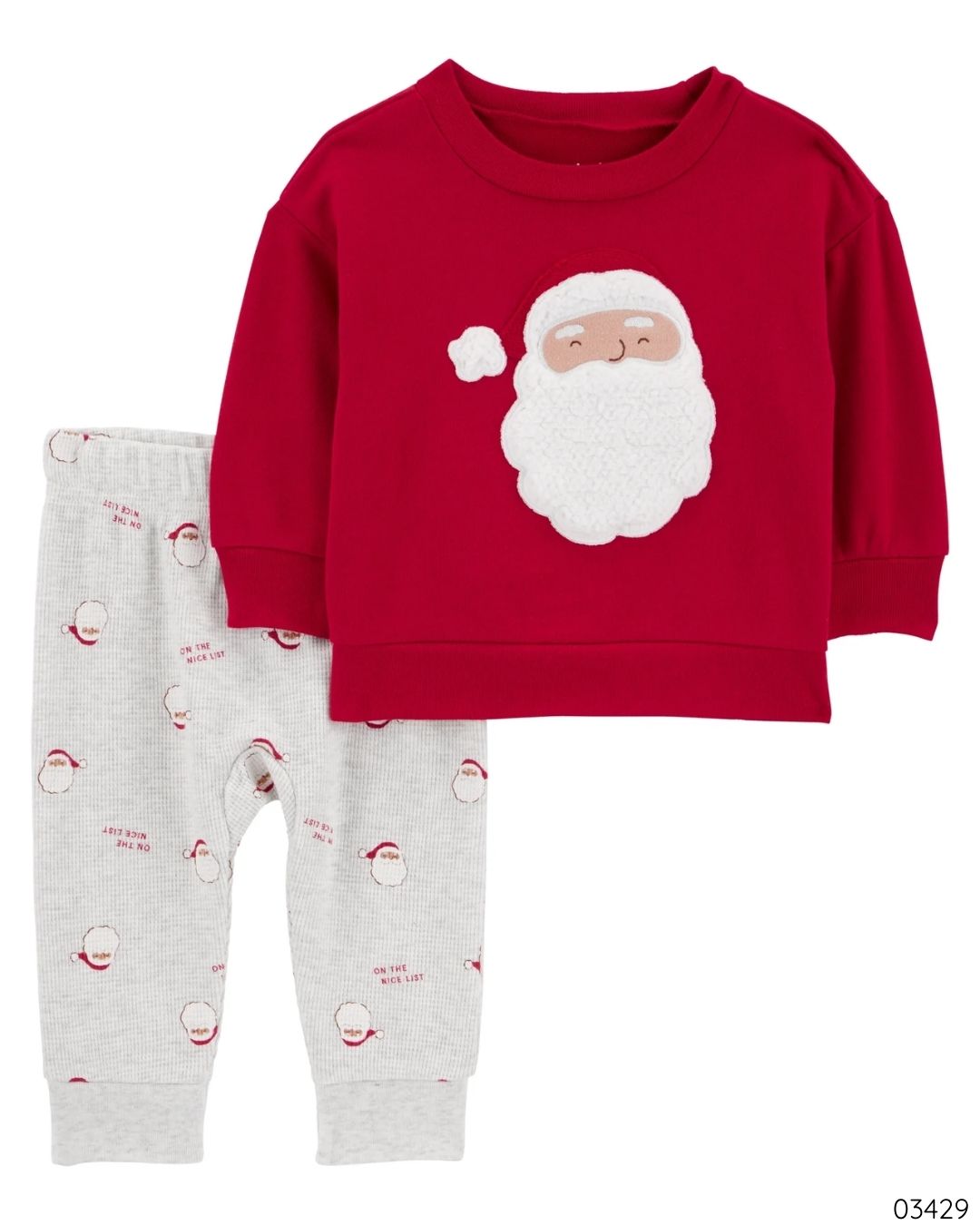 TRAJE 2PZS ROJO BLANCO SANTA