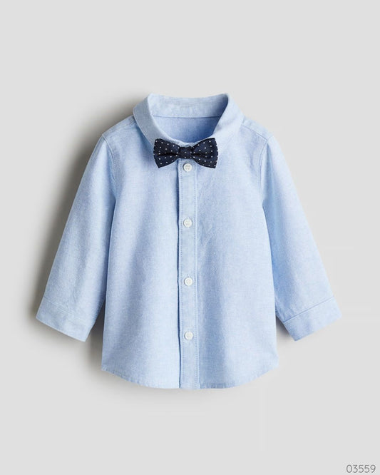CAMISA AZUL CELESTE H&M CORBATIN